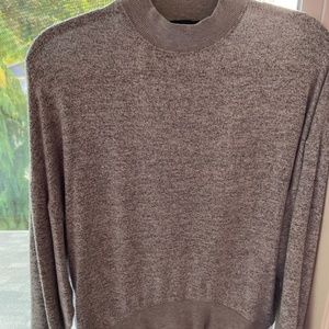 Topshop Heather Gray High neck sweater